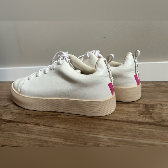 MATT & NAT MARCI WOMEN'S VEGAN platform y2k 90’s SNEAKERS WHITE-PINK chunky - Picture 4 of 11